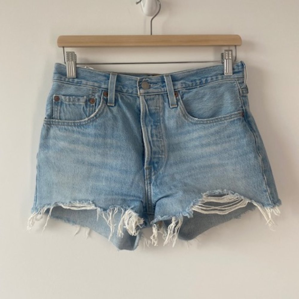 501 cutoff denim shorts